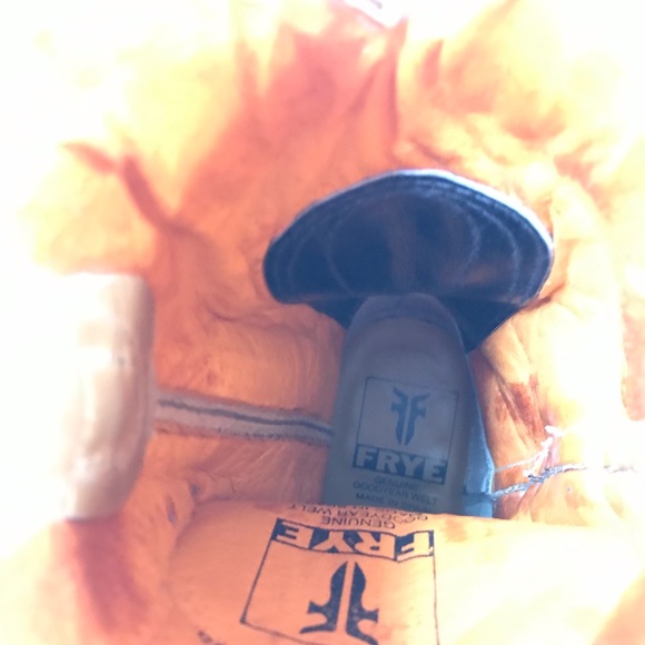 FRYE Cowboy Boots Leather Pink Rhinestone Western - Picture 7 of 14